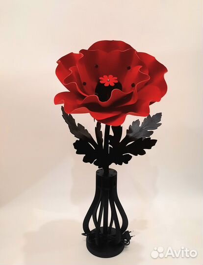 Цветы из изолона, цветочные фотозоны, светильники