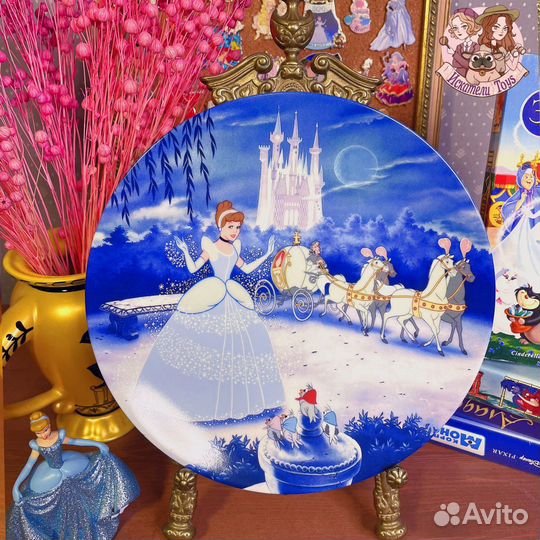 Винтажная тарелка Золушка Дисней