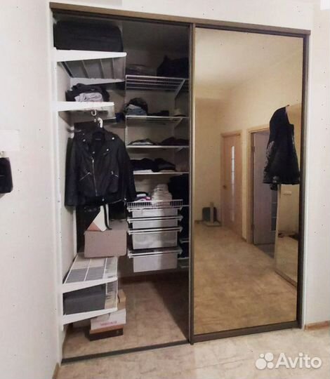 Двери купе в ниши, шкафы