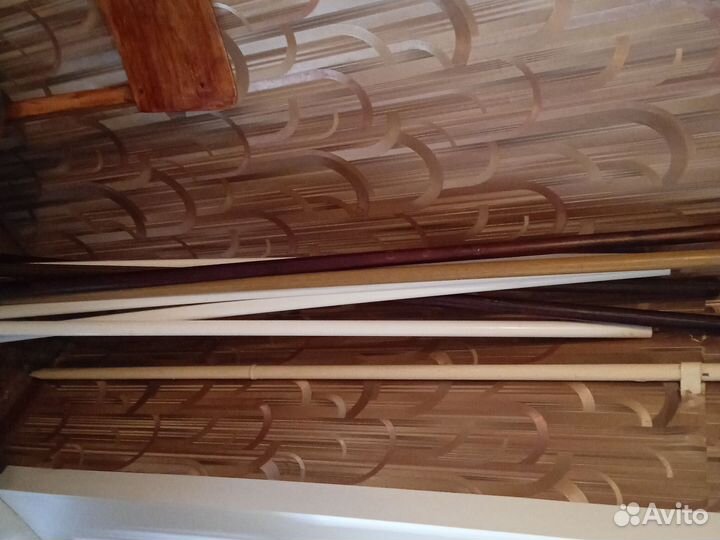 Гардины деревянные с креплениями и прищепками