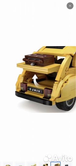 Конструктор cada ретроавтомобиль Citroen 2CV 1/12