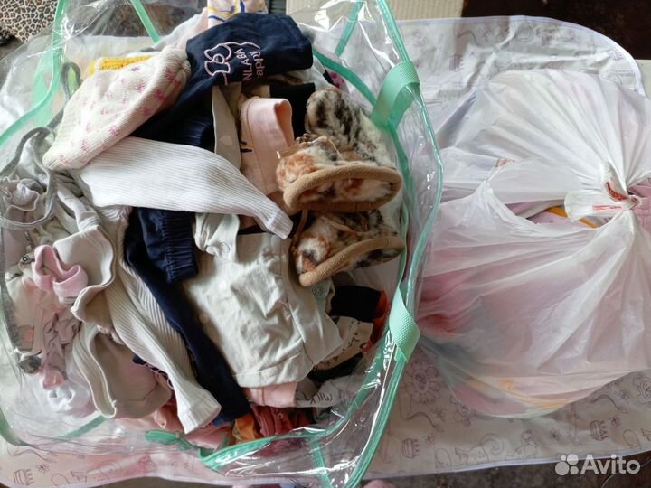 Большой пакет одежды для девочки 68 74