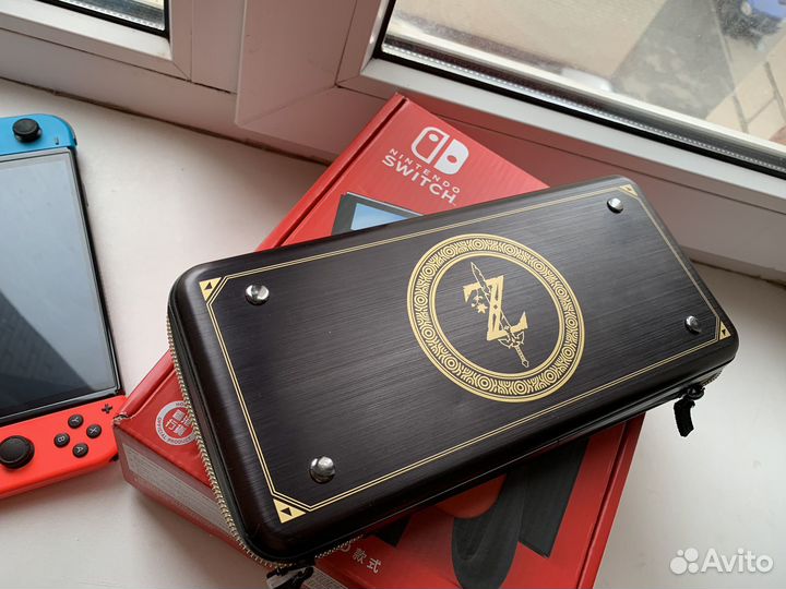 Чехол и защитное стекло для Nintendo switch oled