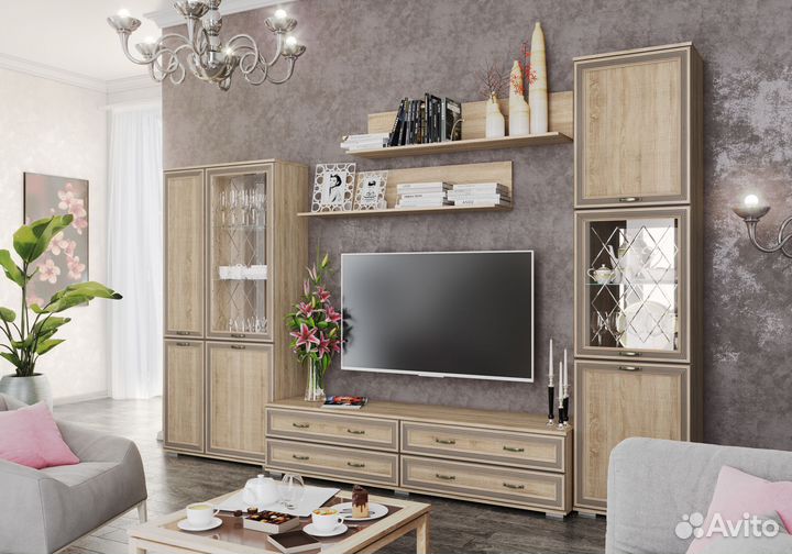 Тумба для тв с ящиками