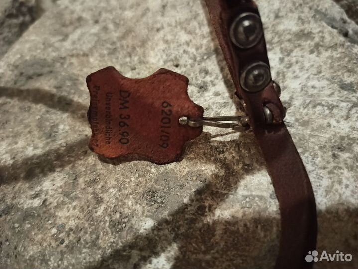 Кожаный намордник для большой собаки