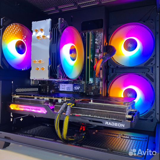 Игровой пк Ryzen 3600 RX 6600XT M2 512 16 RAM