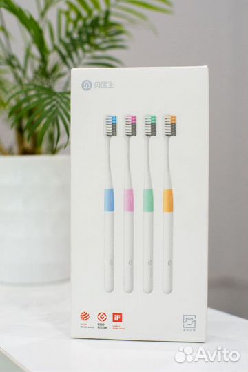Набор зубных щеток Xiaomi Dr. Bei 4шт