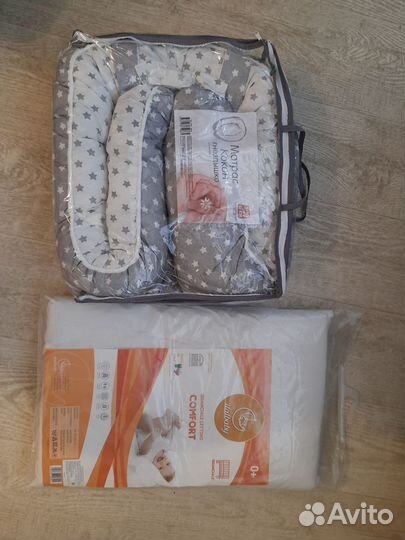 Подушка и кокон для новорождённого