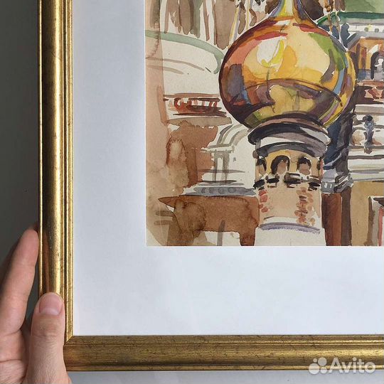 Акварель в раме 30х40 