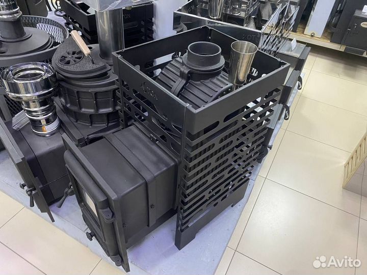 Чугунная печь для бани