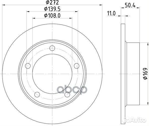 Диск тормозной перед ND6097 nisshinbo