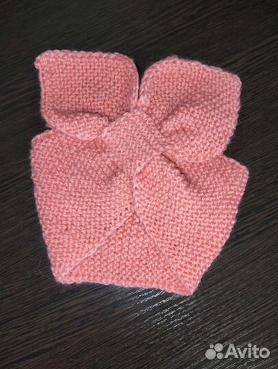 Повязка на голову вязаная