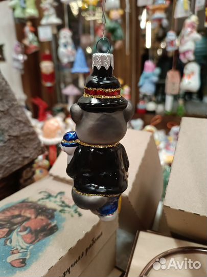 Елочная игрушка Мышь фабрика Элита украшение