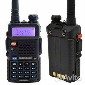 Радиостанция Baofeng UV-5R черная