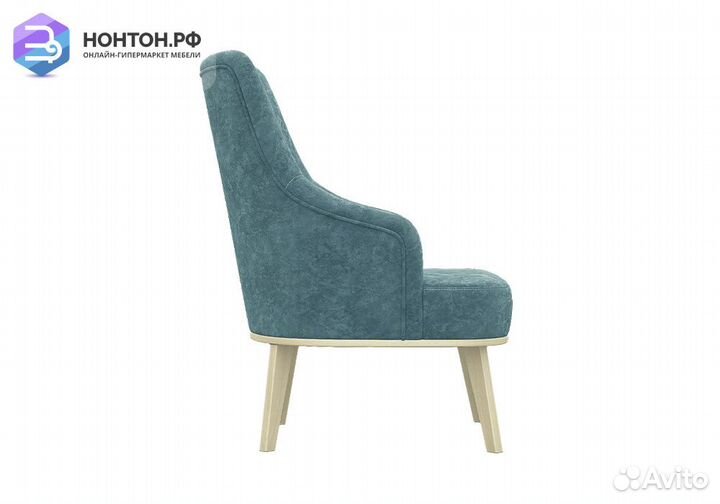 Кресло с высокой спинкой Комфорт-5 синее