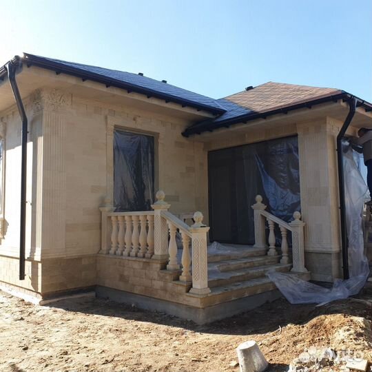 Облицовка Дагестанским камнем / Монтаж