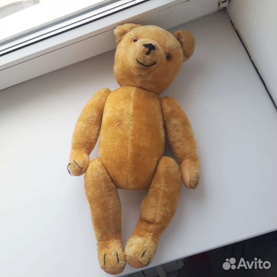 Соломенный мишка антиквариат