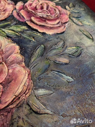 Интерьерная картина текстурная Цветы