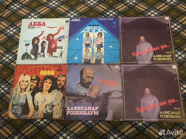 Виниловые пластинки различных жанров