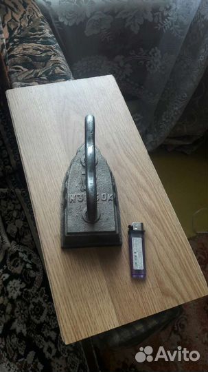 Утюг чугунный старинный