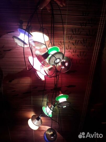 Елочная гирлянда фонарики СССР катушки