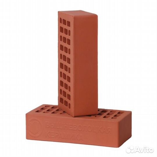 Кирпич облицовочный красный гладкий вкз