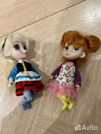 Кукла Эльза и Анна в детстве, оригинал Disney