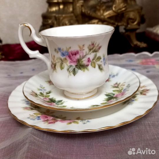 Чайная тройка Royal Albert Moss Rose