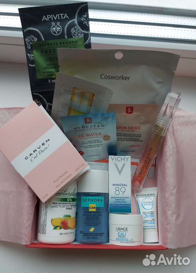 Набор косметики Vichy, Uriage, Erborian, Bioderma