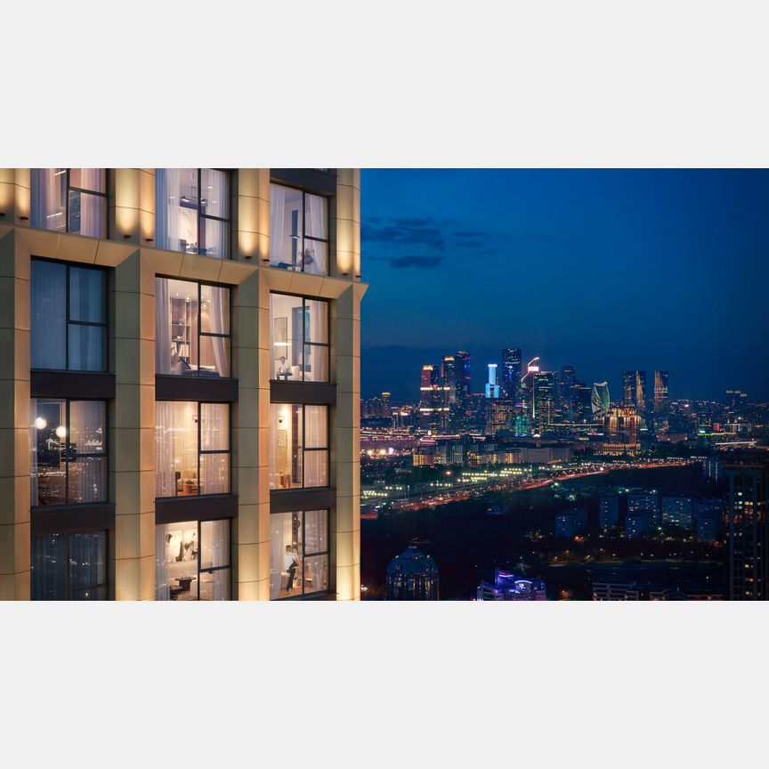 2-к. квартира, 79,6 м², 22/54 эт.