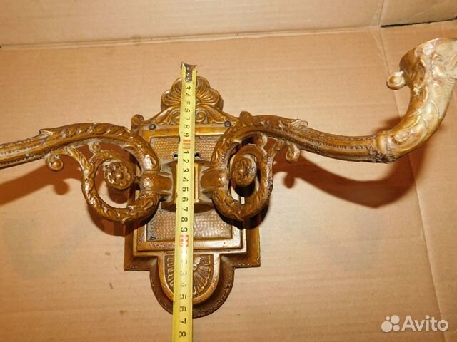 Антикварное, настенное бра на 2 плафона СССР