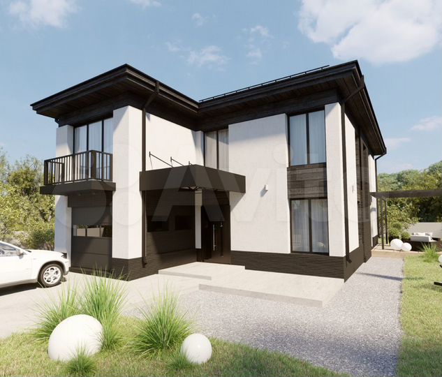 Коттедж 229 м² на участке 15 сот.