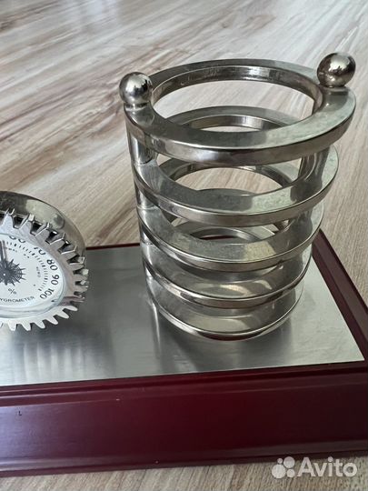 Настольный письменный набор с часами