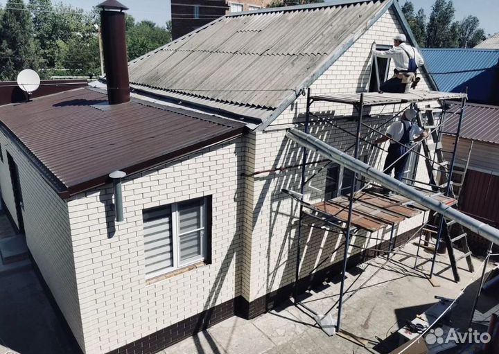 Монтаж сайдинга фасадных панелей Фасадные работы