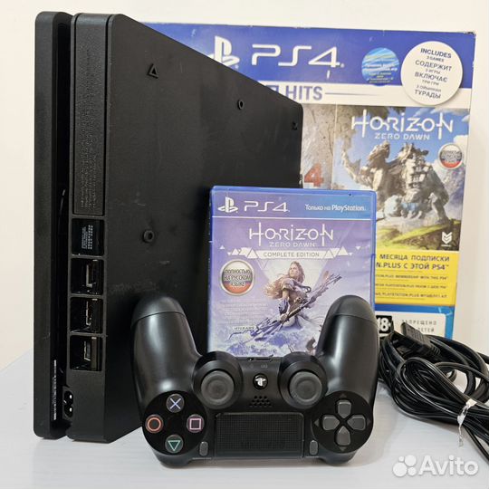 PS4 Slim 500 гб в коробке + диск. Магазин Гарантия