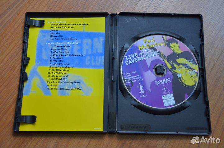 DVD-video Маккартни McCartney Live AT the Cavern