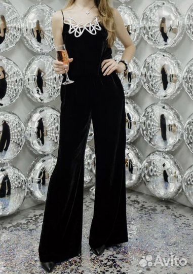 Бархатный комбинезон Pinko