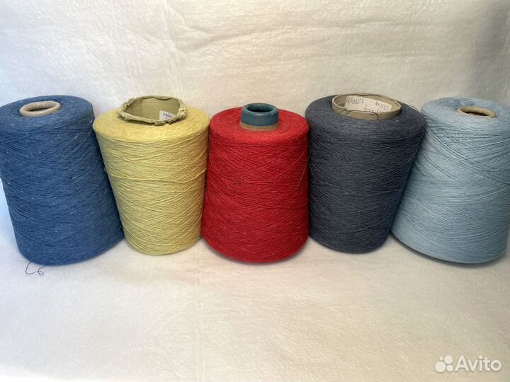 Пряжа для вязания твид Италия на бобинах