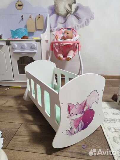 Кровать для куклы, пупса