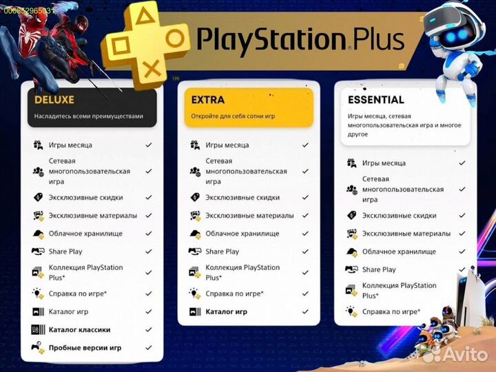 Подписка ps plus турция delux на ps5 ps4 (Арт.12176)