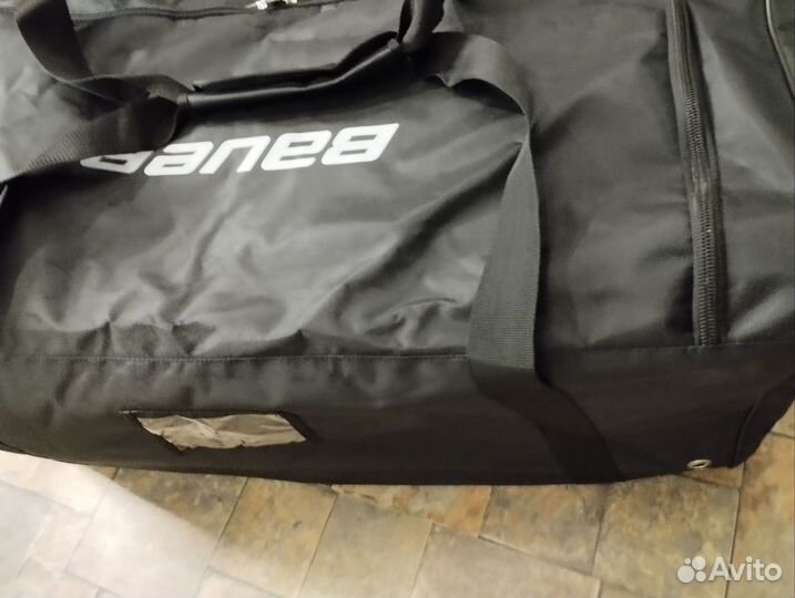 Баул хоккейный 36 сумка без колёс чёрная