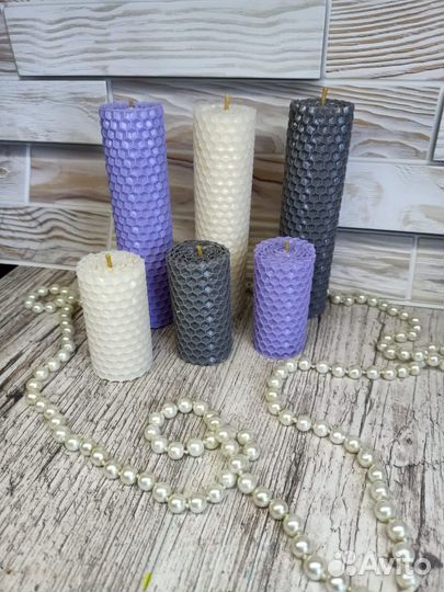 Свечи из вощины ручной работы