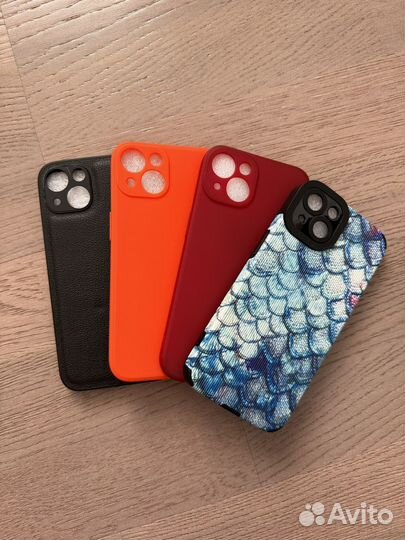 Чехлы на iPhone 13 (комплект 4 штуки)