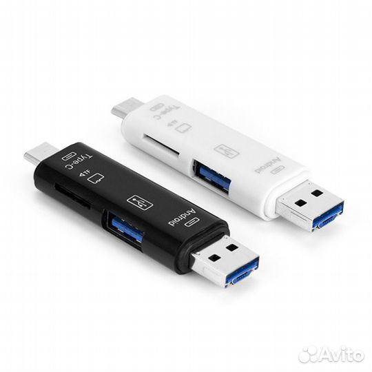 OTG Картридер (USB, Type-c, Micro Usb) (новый)