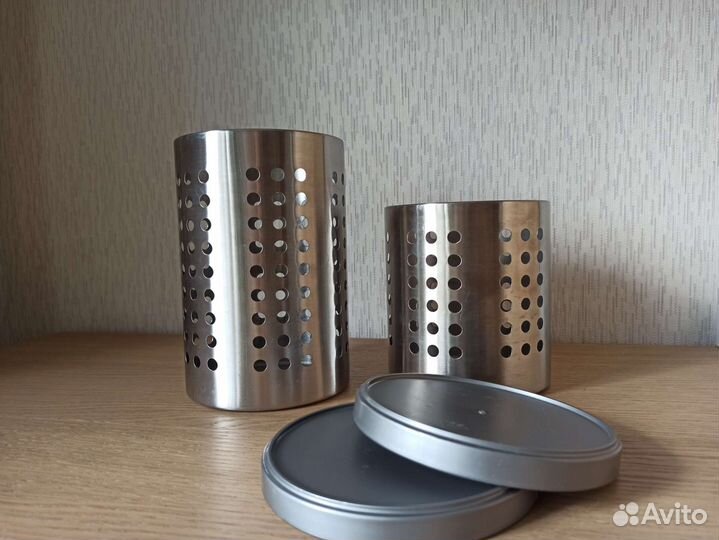 Банки с крышкой икеа Ordning IKEA нержавейка