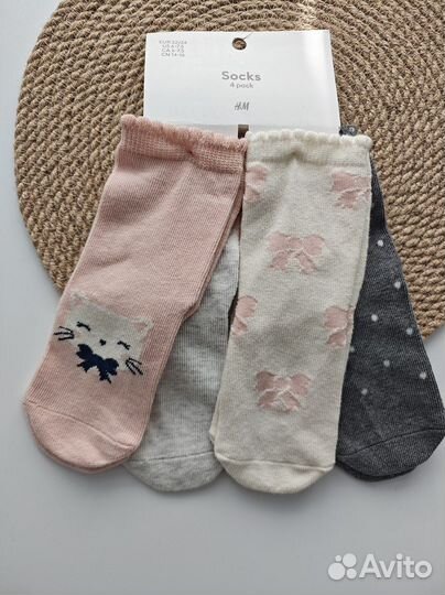Носки hm на стопу 10-12, 12-14 и 14-16 смновые