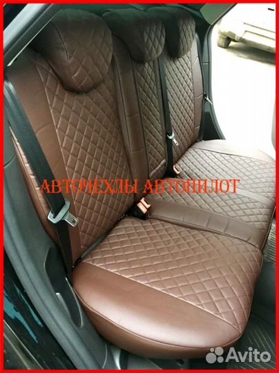 Чехлы Автопилот Ford Focus 3 из экокожи Ромб