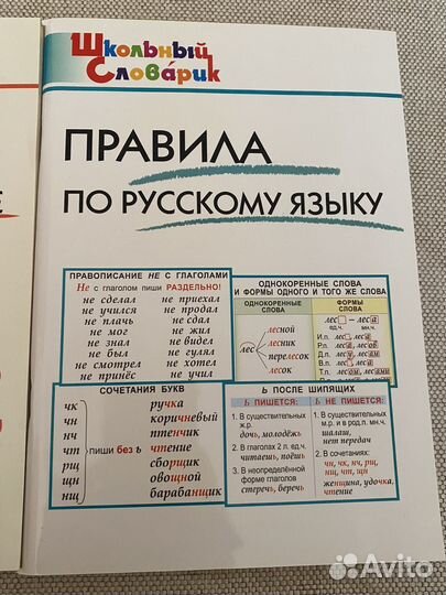 Правила по математике и русскому языку