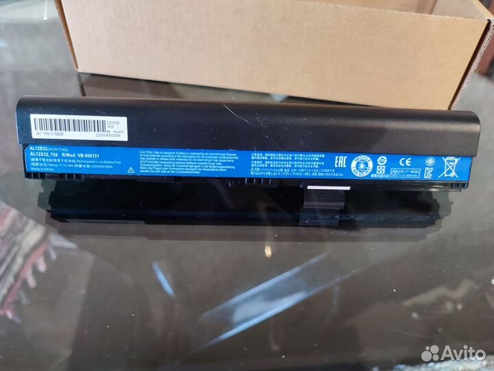 Аккумулятор для нетбука Acer. AL12B32, 11.1V