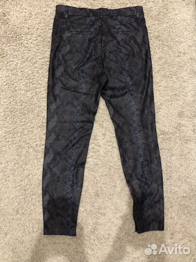 Леггинсы со змеиным принтом черные Zara Trafaluc